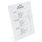 8.5 x 11 recycled acrylic sign holder with eco-friendly design
