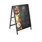 Yard sign frame with black steel frame