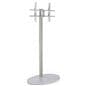Digital signage stand display with stationary mounting bracket
