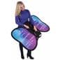 Wing-shaped backpack banner advertising with simple assembly