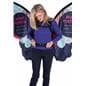 Adjustable walking butterfly backpack advertising