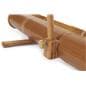 Bamboo banner stand with steel hardware 
