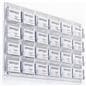 Clear 24-Pocket Wall Business Card Holder, Open Pocket