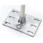 Wall mount banner hardware system with 4 x 6 mounting brackets 