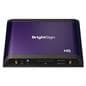 BrightSign HD226 digital signage media player with slim low profile design to easily be concealed behind digital screens