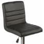 Black Leather Bar Stool is Rotating