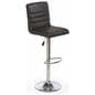 Black Leather Bar Stool for Trade Show Comfort
