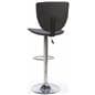 High Back Bar Stool, Steel Base