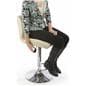Ivory Leather Bar Stool for Trade Shows or Restaurants