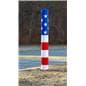 seasonal american flag decorative bollard sleeve decoration
