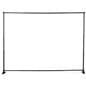 8x10 Event step and repeat backdrop black aluminum adjustable frame