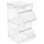 Plastic Candy Jar with Stacking Design 