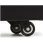 Breakdown lectern transport case with four heavy duty wheels