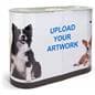 Portable cardboard booth display counter with custom branding panels 