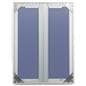 This enclosed aluminum bulletin board can be wall mounted