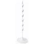 Double-Sided White Wand Merchandiser Rack