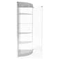 Corner display case with glass door