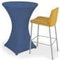 Bar height spandex table cover with heavy duty fitting 