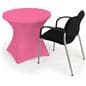 Stretch polyester tablecloths with tight fitted design
