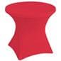 Stretch polyester tablecloths with fire resistant fabric