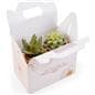 Custom gable gift boxes are pre-folded 