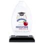 Custom glass recognition award with .75 inch thickness
