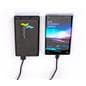 Black high capacity logo power bank with 6-9 input charging time