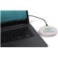 Branded Qi phone charging mat with LED indicators