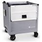 mobile charging cart with fold open top