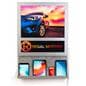 Steel framed wall mount light box charging station 