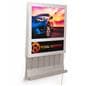 Silver wall mount light box charging station 
