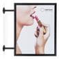 2-post flange ceiling graphic sign hanger for portrait prints