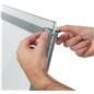 LED sandwich board with 4 sided access screws for media changing 
