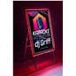 LED sandwich board with energy saving light strips 