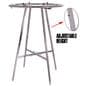 Round clothing rack with adjustable height