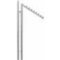 Height Changing Chrome Waterfall Clothing Rack