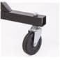 Z garment rack with 4 inch large caster wheels