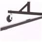 Z garment rack with a z shaped base for space saving and sturdy construction