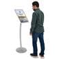 Display Sign Stand with beautiful silver finish