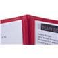 Restaurant Supply Red 8.5” x 11” (3) Page Restaurant Menu Covers