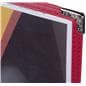 Red 8.5” x 11” Single Panel Wine List Cover with Corner Protectors