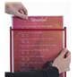 Red 8.5” x 11” Single Panel Wine List Cover with 2 Views