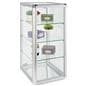 14.0 inch x 27.0 inch aluminum frame glass counter showcase