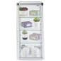 Aluminum frame glass counter showcase with mirrored bottom 