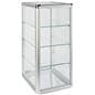 Aluminum Countertop Display Case with Mirrored Bottom