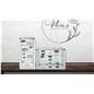 Aluminum frame glass counter showcase and key set