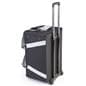 Pop up counter stand with rolling travel case