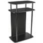 Exhibit Counter With Hook and Loop Panel, Aluminum Poles
