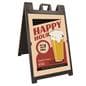 Sandwich Board with Custom Inserts, Black