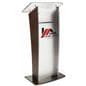 Custom Graphic Acrylic and Wood Podium, UV Printed